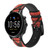 CA0006 Le basket-ball Bracelet de montre intelligente en cuir et silicone pour Fossil Smartwatch