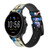 CA0043 Casino Bracelet de montre intelligente en cuir et silicone pour Fossil Smartwatch