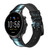 CA0095 crâne soldat Bracelet de montre intelligente en cuir et silicone pour Fossil Smartwatch
