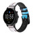 CA0137 Beauté de Venise Italie Bracelet de montre intelligente en cuir et silicone pour Fossil Smartwatch