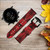 CA0147 Rouge Loup Bracelet de montre intelligente en cuir et silicone pour Fossil Smartwatch