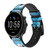 CA0160 Les Dauphins en Mer Bracelet de montre intelligente en cuir et silicone pour Fossil Smartwatch