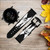 CA0176 Anonymous Homme en Costume Noir Bracelet de montre intelligente en cuir et silicone pour Fossil Smartwatch