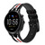 CA0200 Costume Noir Bracelet de montre intelligente en cuir et silicone pour Fossil Smartwatch