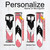 CA0207 Rose Noir Chevron Zigzag Bracelet de montre intelligente en cuir et silicone pour Fossil Smartwatch