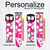 CA0255 Motif rose Hawai Hibiscus Bracelet de montre intelligente en cuir et silicone pour Fossil Smartwatch