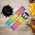 CA0284 Arc en ciel Motif Bracelet de montre intelligente en cuir et silicone pour Fossil Smartwatch
