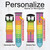 CA0284 Arc en ciel Motif Bracelet de montre intelligente en cuir et silicone pour Fossil Smartwatch