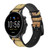 CA0303 Scarabée égyptien Beetle imprimé graphique Bracelet de montre intelligente en cuir et silicone pour Fossil Smartwatch