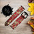 CA0309 Rouge Fleur amandier Van Gogh Bracelet de montre intelligente en cuir et silicone pour Fossil Smartwatch
