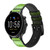 CA0333 Seamless Texture verte pomme Bracelet de montre intelligente en cuir et silicone pour Fossil Smartwatch