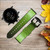 CA0333 Seamless Texture verte pomme Bracelet de montre intelligente en cuir et silicone pour Fossil Smartwatch