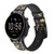 CA0393 Noir Fleur Amandier Van Gogh Bracelet de montre intelligente en cuir et silicone pour Fossil Smartwatch