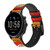 CA0438 Radio bakélite orange millésimé Bracelet de montre intelligente en cuir et silicone pour Fossil Smartwatch