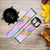 CA0565 Arc en ciel pastel ciel Licorne Bracelet de montre intelligente en cuir et silicone pour Fossil Smartwatch