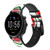 CA0628 Motif melon d'eau Bracelet de montre intelligente en cuir et silicone pour Fossil Smartwatch