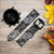 CA0635 Motif Batik Fleur Bracelet de montre intelligente en cuir et silicone pour Fossil Smartwatch