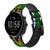 CA0760 Afrique du Sud Drapeau Bracelet de montre intelligente en cuir et silicone pour Fossil Smartwatch