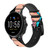 CA0764 Pop Art Bracelet de montre intelligente en cuir et silicone pour Fossil Smartwatch