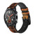CA0156 Bois graphique Bracelet de montre intelligente en cuir et silicone pour Wristwatch Smartwatch