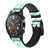 CA0199 Monnaie Chevron Zigzag Bracelet de montre intelligente en cuir et silicone pour Wristwatch Smartwatch
