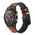 CA0309 Rouge Fleur amandier Van Gogh Bracelet de montre intelligente en cuir et silicone pour Wristwatch Smartwatch