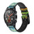 CA0403 Champ de coquelicots Vincent Van Gogh Bracelet de montre intelligente en cuir et silicone pour Wristwatch Smartwatch