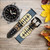 CA0492 Pirate Ship Lune Nuit Bracelet de montre intelligente en cuir et silicone pour Wristwatch Smartwatch