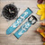 CA0560 Marin Blue Anchor Bracelet de montre intelligente en cuir et silicone pour Wristwatch Smartwatch