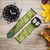 CA0562 Imprimé graphique Lezard Peau Bracelet de montre intelligente en cuir et silicone pour Wristwatch Smartwatch