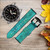 CA0586 Aqua Marbre Pierre Bracelet de montre intelligente en cuir et silicone pour Wristwatch Smartwatch