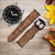 CA0614 Sak Yant jumeau Tigre Bracelet de montre intelligente en cuir et silicone pour Wristwatch Smartwatch