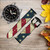 CA0655 Drapeau national des États-Unis Bracelet de montre intelligente en cuir et silicone pour Wristwatch Smartwatch