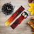 CA0689 Diable Feu Brûlure Bracelet de montre intelligente en cuir et silicone pour Wristwatch Smartwatch