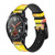CA0711 citron Bracelet de montre intelligente en cuir et silicone pour Wristwatch Smartwatch