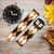 CA0722 Noir Orange Blanc Argyle Plaid Bracelet de montre intelligente en cuir et silicone pour Wristwatch Smartwatch