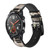 CA0739 Voyage millésimé Bracelet de montre intelligente en cuir et silicone pour Wristwatch Smartwatch