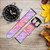 CA0742 Art numérique liquide coloré Bracelet de montre intelligente en cuir et silicone pour Wristwatch Smartwatch