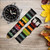 CA0748 Piano coloré Bracelet de montre intelligente en cuir et silicone pour Wristwatch Smartwatch