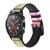 CA0800 Fleur de lotus Bouddhisme Bracelet de montre intelligente en cuir et silicone pour Wristwatch Smartwatch