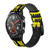 CA0804 Travail de joueur Bracelet de montre intelligente en cuir et silicone pour Wristwatch Smartwatch