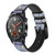 CA0820 Motif marocain Mosaïque Bracelet de montre intelligente en cuir et silicone pour Wristwatch Smartwatch