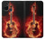 S0415 Graver guitare feu Etui Coque Housse pour OnePlus Nord N10 5G