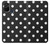 S2299 Noir Pois Etui Coque Housse pour OnePlus Nord N10 5G