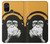 S2324 Singe drôle avec casque Pop Musique Etui Coque Housse pour OnePlus Nord N10 5G