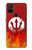 S2803 Feu Rouge Diable Lance Symbole Etui Coque Housse pour OnePlus Nord N10 5G