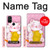 S3025 Rose Maneki Neko chat chanceux Etui Coque Housse pour OnePlus Nord N10 5G