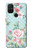 S3494 Rose à pois millésimé Etui Coque Housse pour OnePlus Nord N10 5G