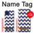S2345 Marine Bleu Shavron Zig zag Etui Coque Housse pour Motorola One 5G