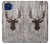 S2505 Tête de Renne Vieux bois Texture graphique Etui Coque Housse pour Motorola One 5G